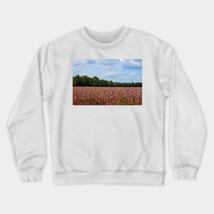 Field Of Cotton Balls Crewneck Sweatshirt